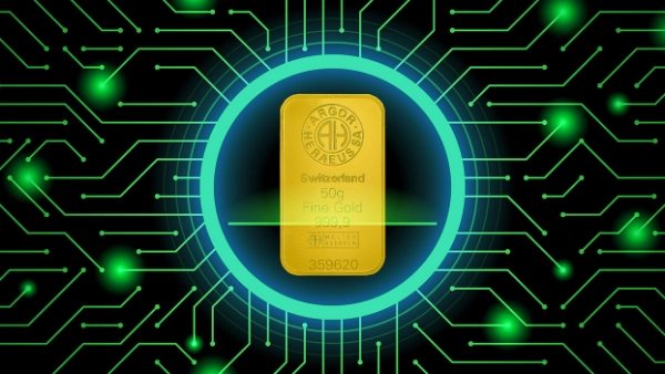 Gold Bar scanned by a system