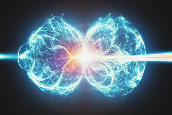 核融合からエネルギーが押し出される仕組みの図解 
