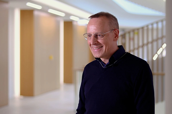 Mittlerer Aufnahme des Innovationsexperten Georg Remmers